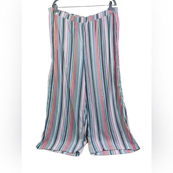 Emery Rose Plus Stripped Pants Suit - Picture 8 of 16